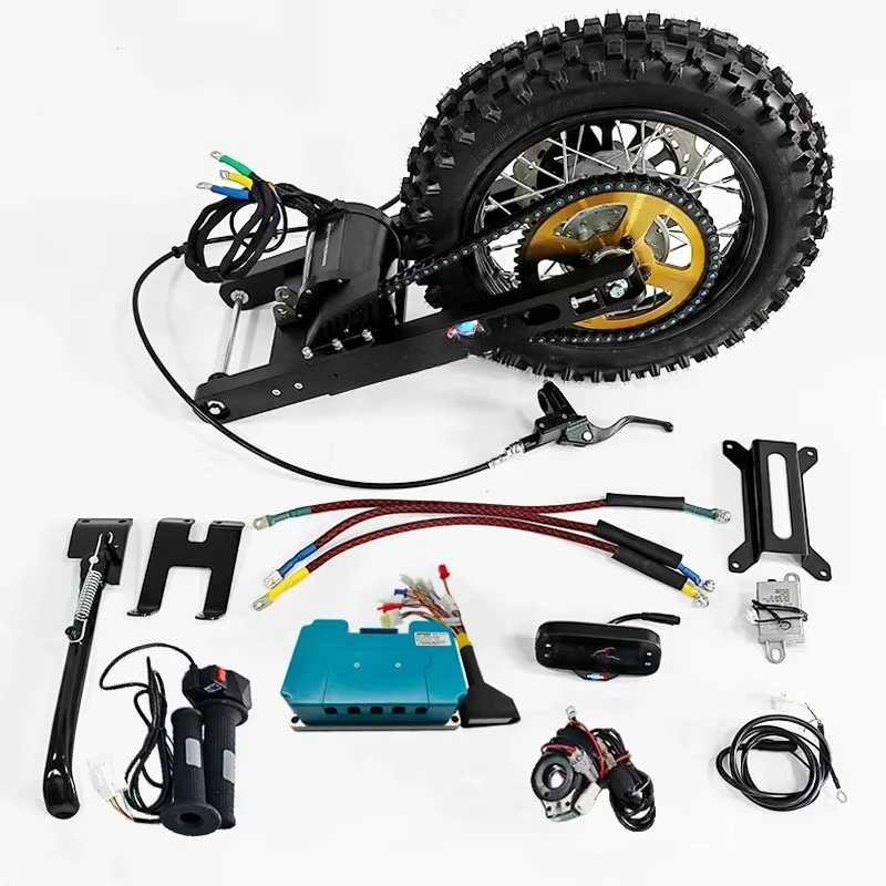 

FW11 SOTION Electric Middrive Swing Arm Brushless Motor Wheel 72V 5KW Durable 72450 Controller Kit for Electric Bike