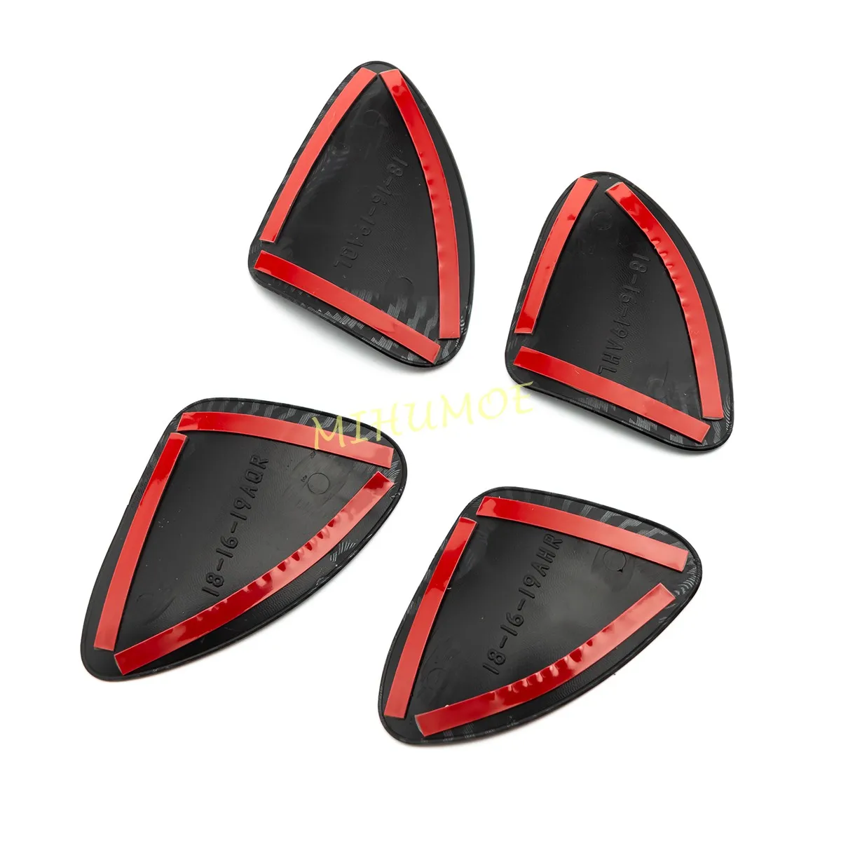 ألياف الكربون داخل غطاء مقبض الباب ملصقات لكزس ES ES ES250 ES300h ES350 2019 2020 2021 2022 2023 2024 2025