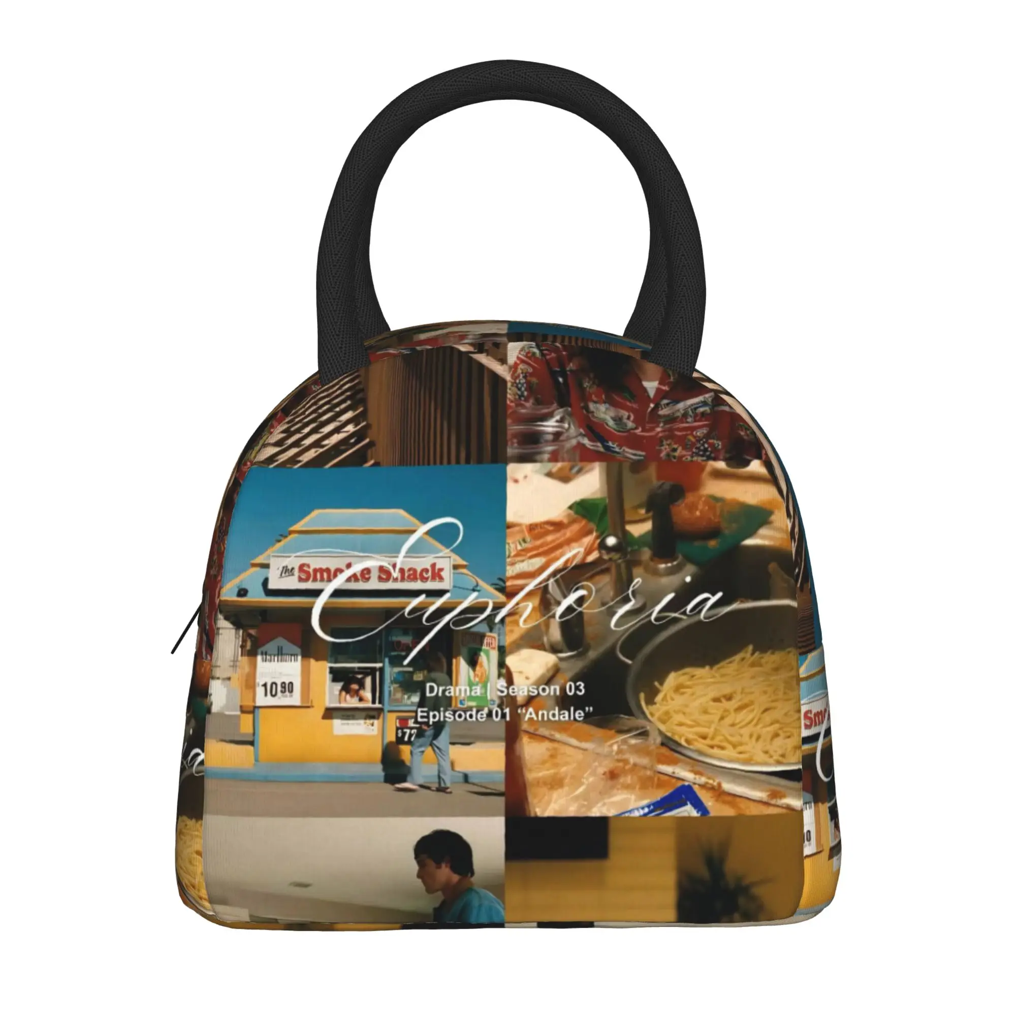 Euphorias Season 3 Sacs à lunch isothermes pour hommes et femmes, sacs à nourriture réutilisables, boîtes à lunch thermiques pour l'école et le bureau