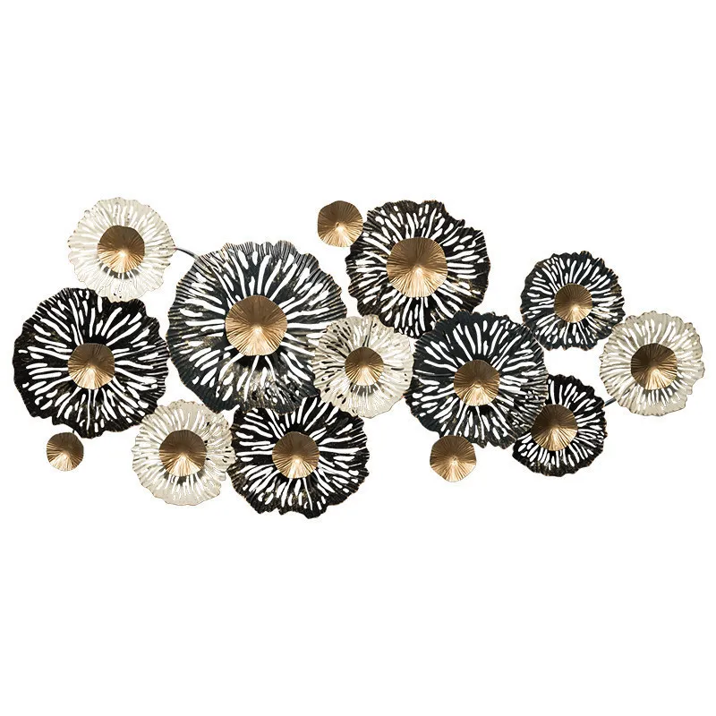 

Modern light luxury three-dimensional wrought iron wall decoration living room background wall entrance pendant