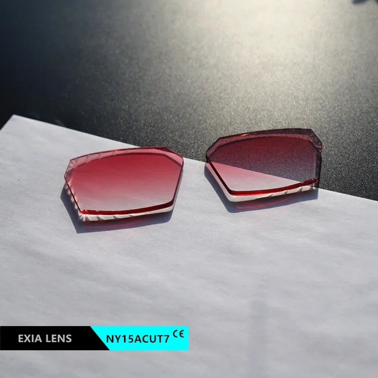 

EXIA NY15ACUT7 Nylon Sunglasses Lens UV400 Gradient Red Cutting Rimless Thickness 3mm