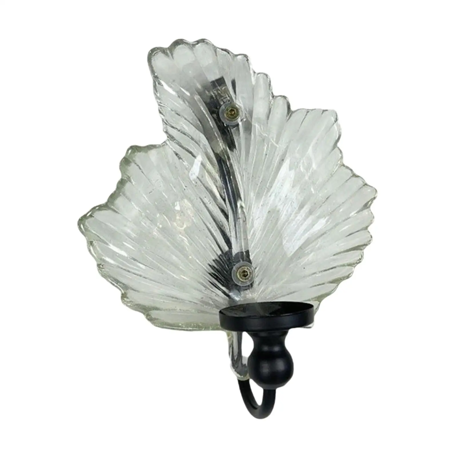 Wall Sconce Candle Holder Wall Decoration, Iron Glass Centerpiece Decorative Candle Stick Holder for Party, Living Room