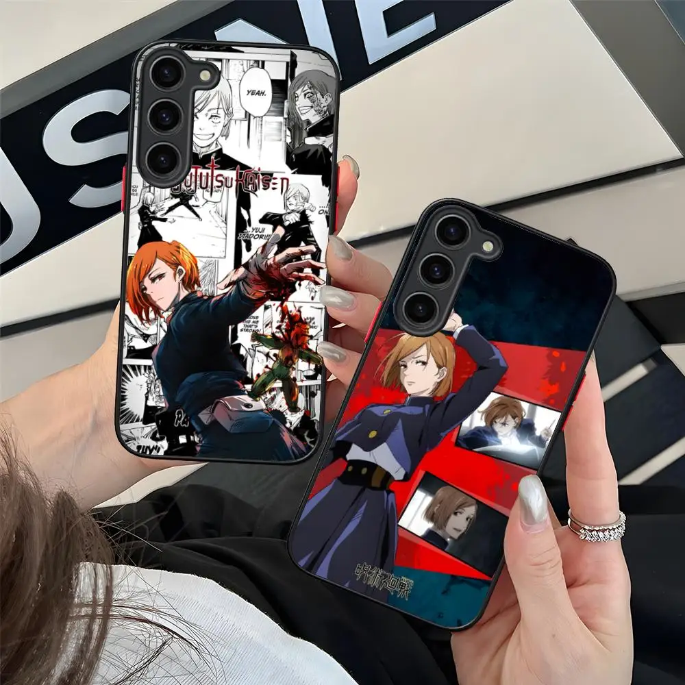 

Чехол для мобильного телефона Jujutsu Kaisen Nobara для Samsung Galaxy S25 S24 S23 S22 S21 Plus FE, ультра красочный силиконовый чехол для смартфона
