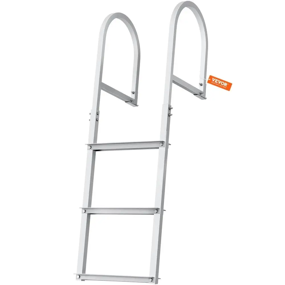 

Dock Ladder, Removable 3 Steps, 500 lbs Load Capacity, Aluminum Alloy Pontoon Boat Ladder with 3.1'' Wide Step & Nonslip Rubber
