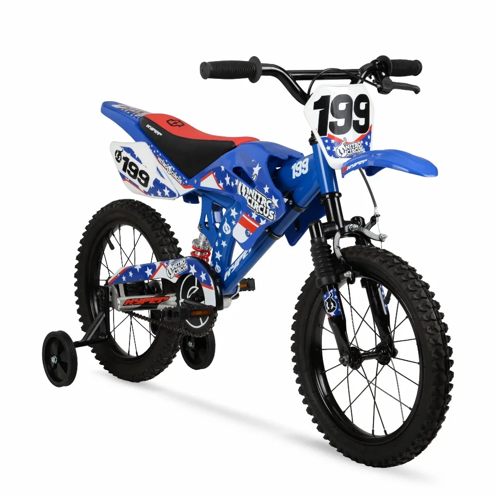 

2024 New 16" Nitro Circus Motobike for Kids, Blue, Unisex, Recommended Ages 4-8