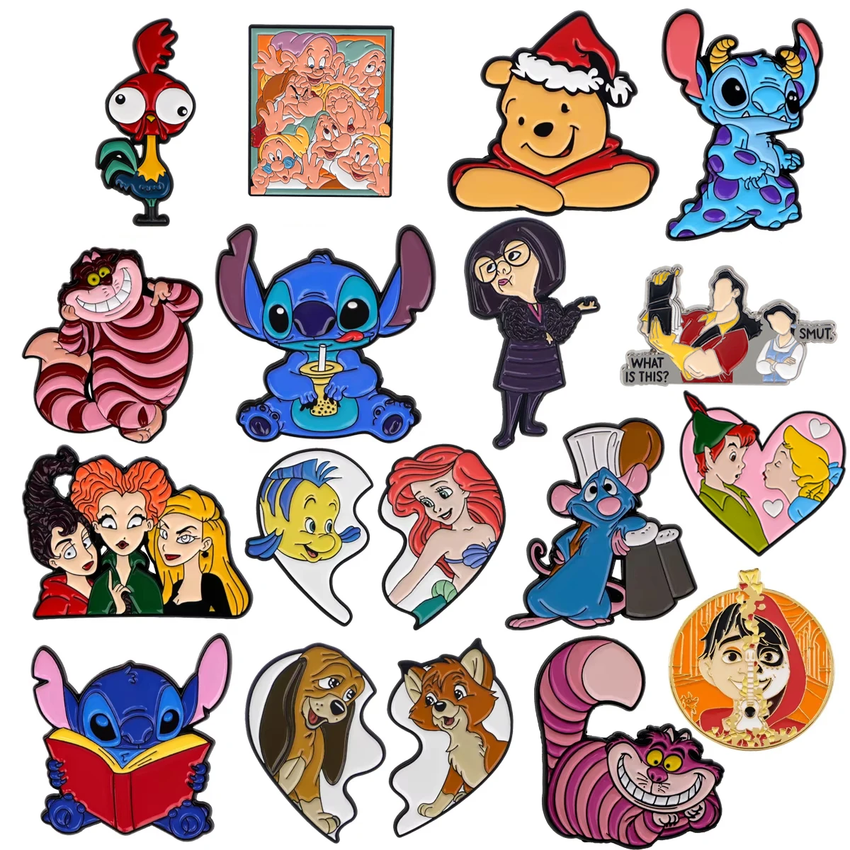 

Classic Cartoon Animation Enamel Pin Lapel Pins Backpack Metal Badges Brooch For Clothes Jewelry Decorations Gifts