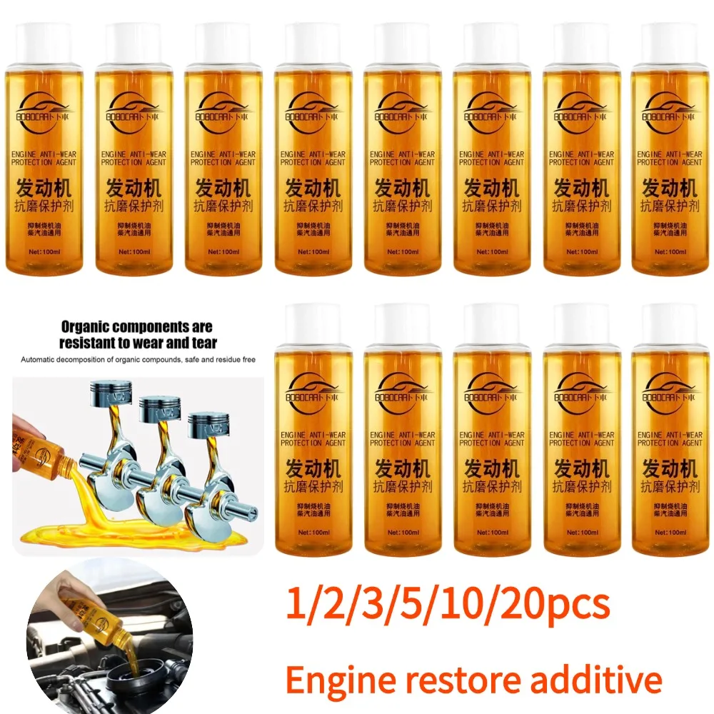 Engine Cylinder Repair Agent Additive Oil For Engine Protection Noise Reduction Repair Oil Engine Anti Wear Protective Agent
