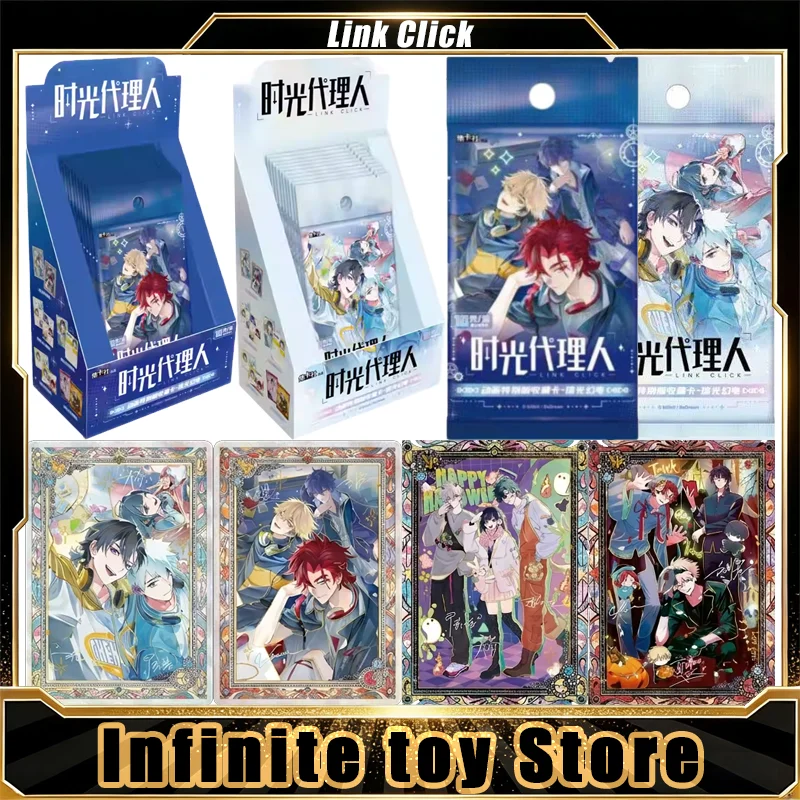 カードファン-リンククリックカード-グローイングサンダー-本物のアニメトレーディングカード-ミステリーボックスセット-ボードゲーム-おもちゃ-誕生日プレゼント-男の子-女の子向け