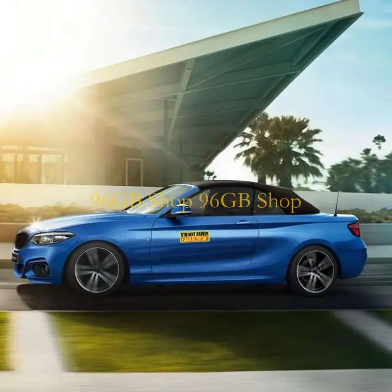 

96 ГБ Светоотражающий бампер, магнитные студенческие наклейки для водителей, многоразовые водонепроницаемые наклейки подходящие