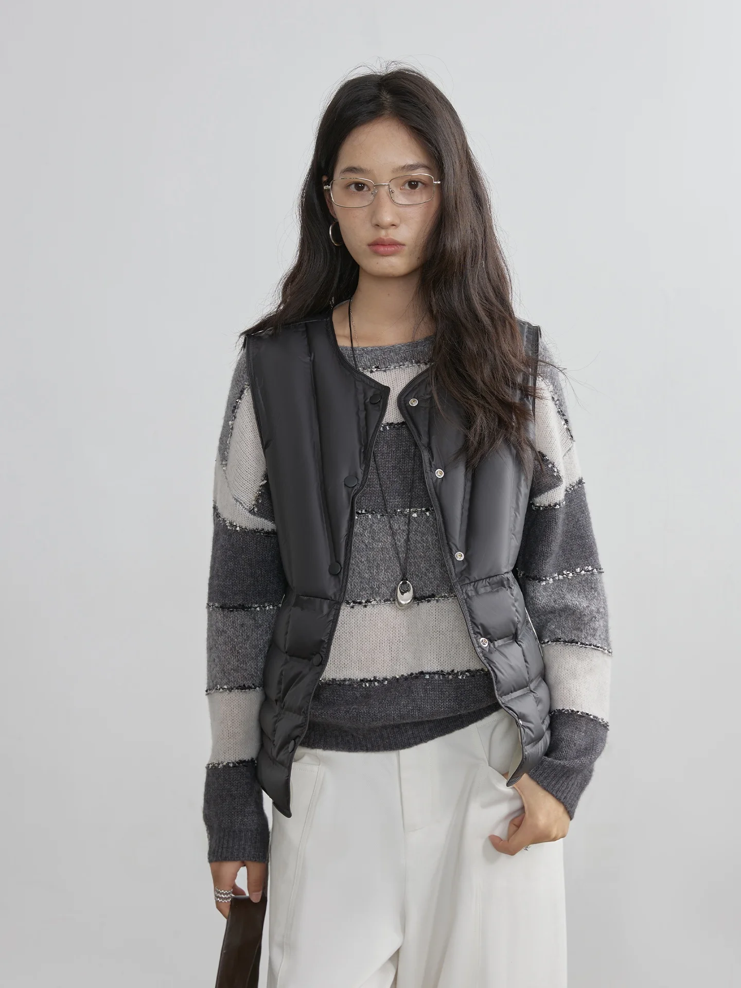 

CLIPETTE Зимний легкий стеганый жилет Женская термобелье ort Sle Двусторонняя одежда Антистатический жилет на пуху