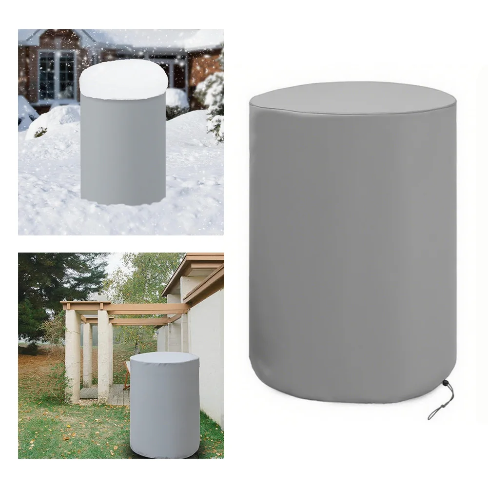 

Крышка бака на галлон, крышка бака для воды с регулируемым шнурком, защитная крышка для дождевого бака для сада на открытом воздухе, водонепроницаемая, пылезащитная