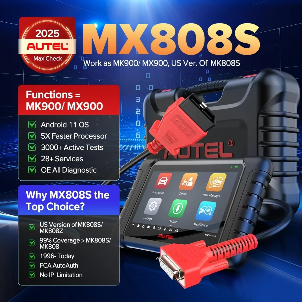 

Scanner MaxiCheck MX808S, 2025 US Ver. of MaxiCOM MK808S/ MK808Z