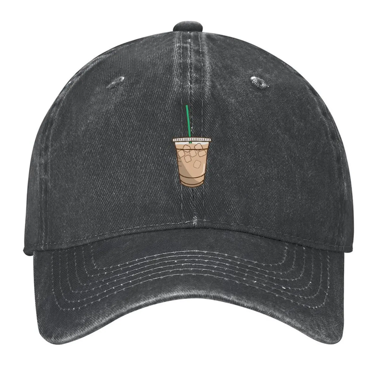 

iced coffee doodle Baseball Cap western Hat Fishing cap Designer Hat hats for men Trucker Hats For Men Women's