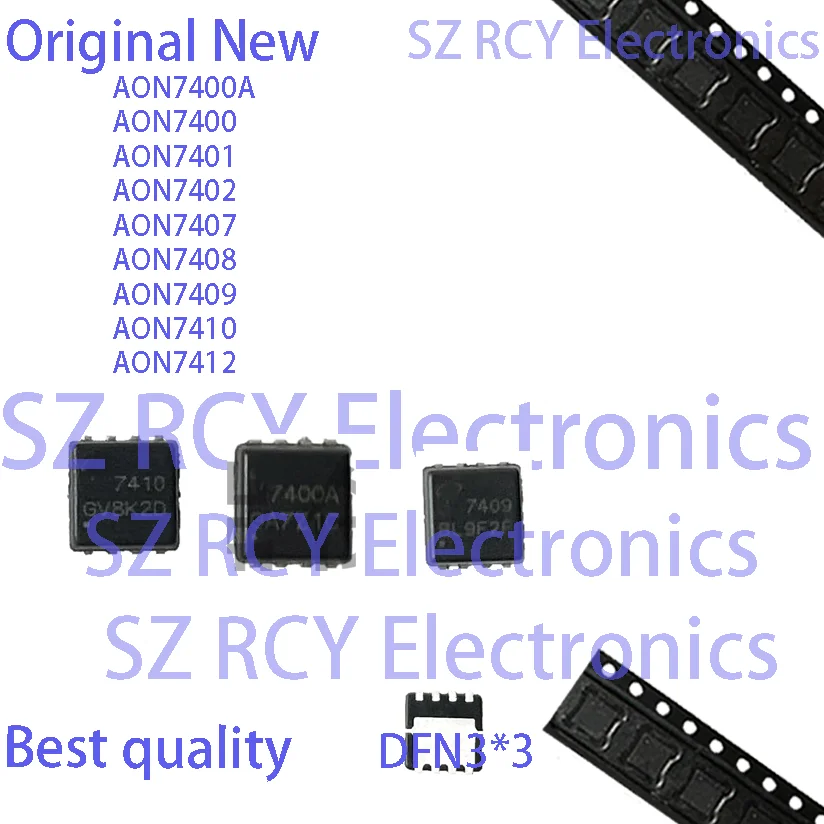 10-50PC AON7400A AON7400 AON7401 AON7402 AON7407 AON7408 AON7409 AON7410 AON7412 7400A 7400 7401 7402 7407 7408 DFN3x3 MOSFET IC