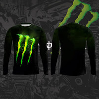 Monster Energy Personalized Simple Fashion Cool Trendy Loose Comfortable Breathable Quick Drying Men's Round Neck Sports T-shirt