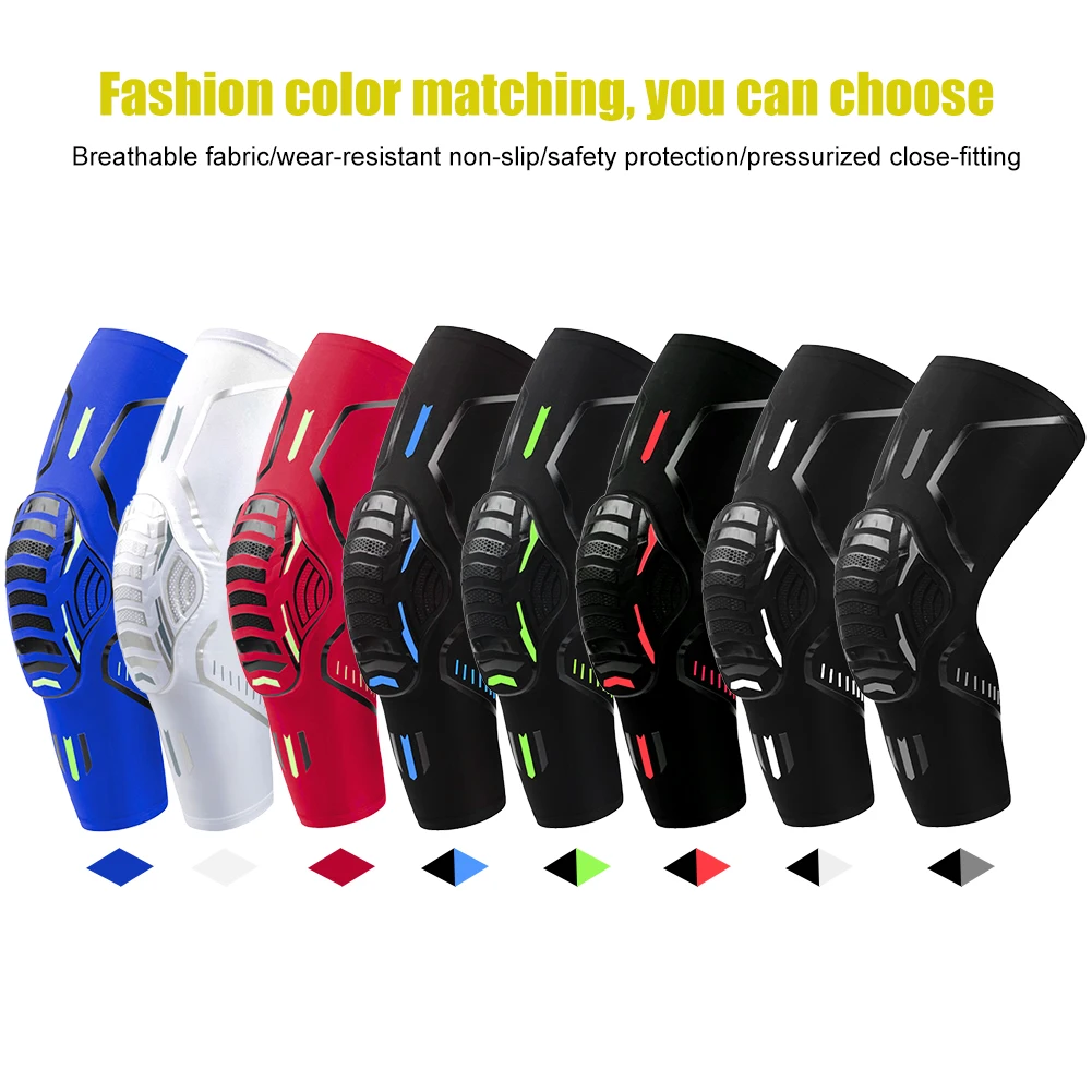 1 Piece Basketball Kneepads Elastic Foam Volleyball Knee Pad Protector Fitness Gear Sports Training Support Bracers