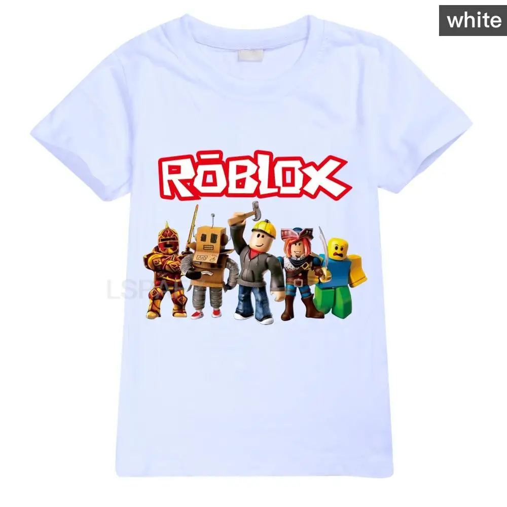 Summer Hot ROBLOX Printing T-shirts Children Boys Cool Short Sleeve Tops Summer Clothing Kids Boys Clothes BabyTshirt