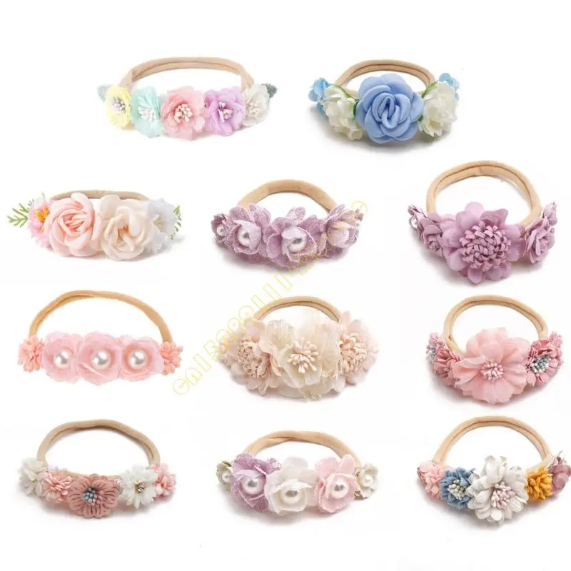 

Элегантный цветок и жемчуг, детская голова, сладкие цветы жемчужины головные уборы для младенцев запечатлеть ценный момент dxad