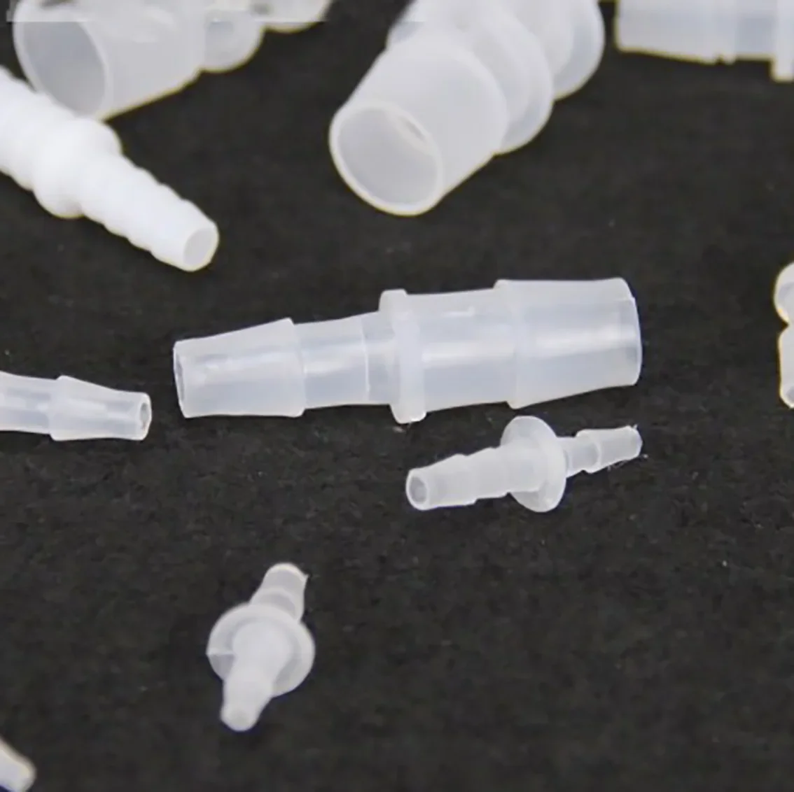 5Pcs 2.4x1.6mm~19x15.8mm Plastic Transparent Variable Diameter Pagoda Docking Straight Through Small Size Hose Plastic Converter