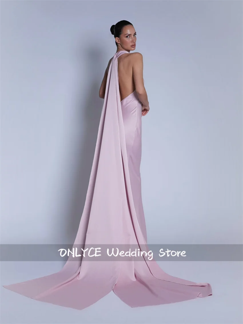 فستان بسيط حورية البحر للحفلات الراقصة للعرائس بدون أكمام 2026 بدون ظهر فستان زفاف نسائي فيستدو دي نوفيا مخصص