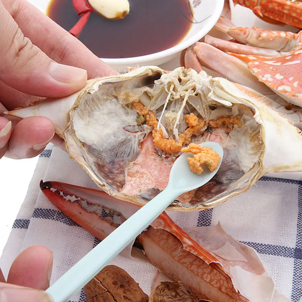 16Pcs Crab Eating Tool Set Premium PP Stainless Steel Ergonomic Handle for Crab Legs Lobster Oysters Shellfish Picking Spoons