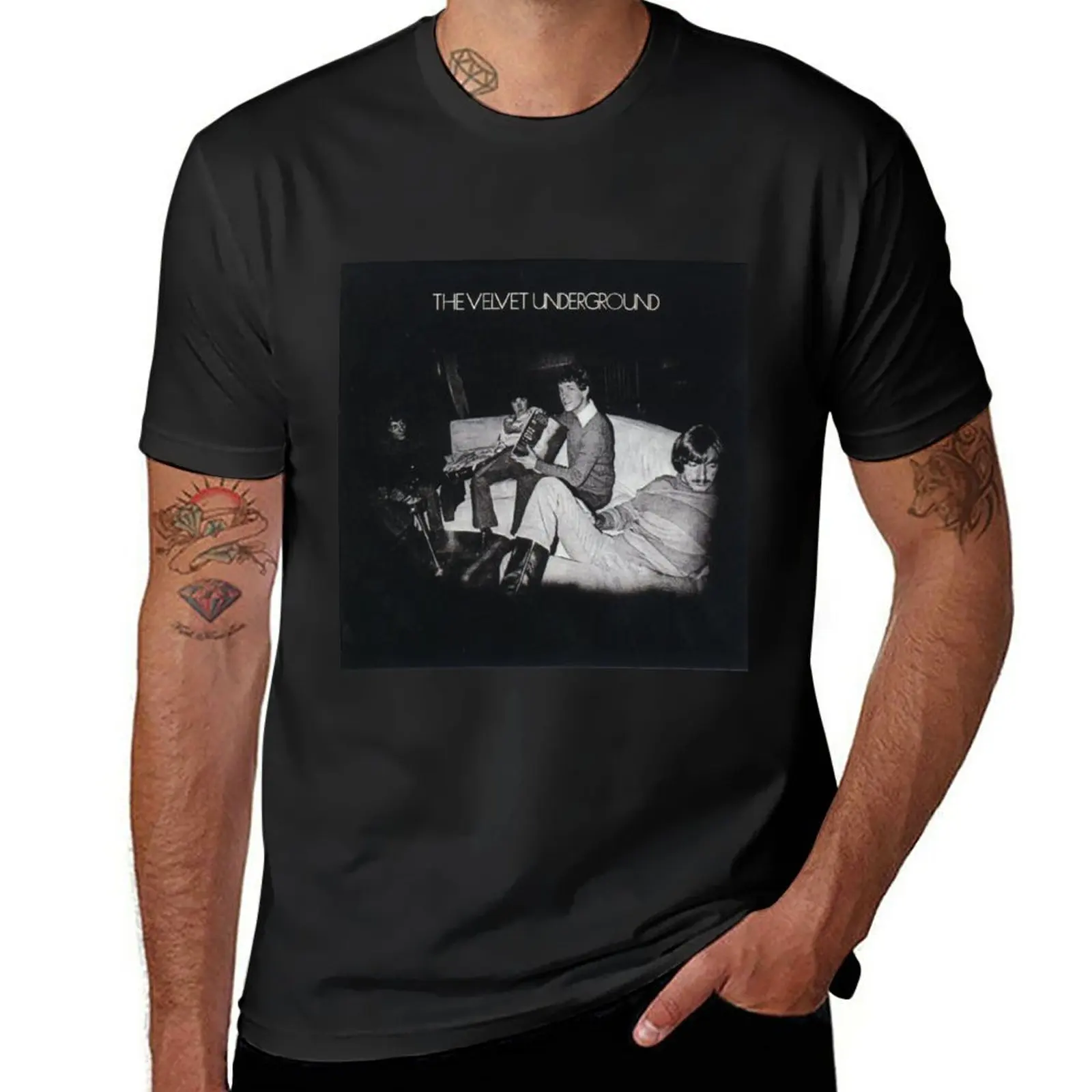 

The Velvet Underground Black and White Album Cover T-Shirt for a boy graphics summer tops tops clothes for men