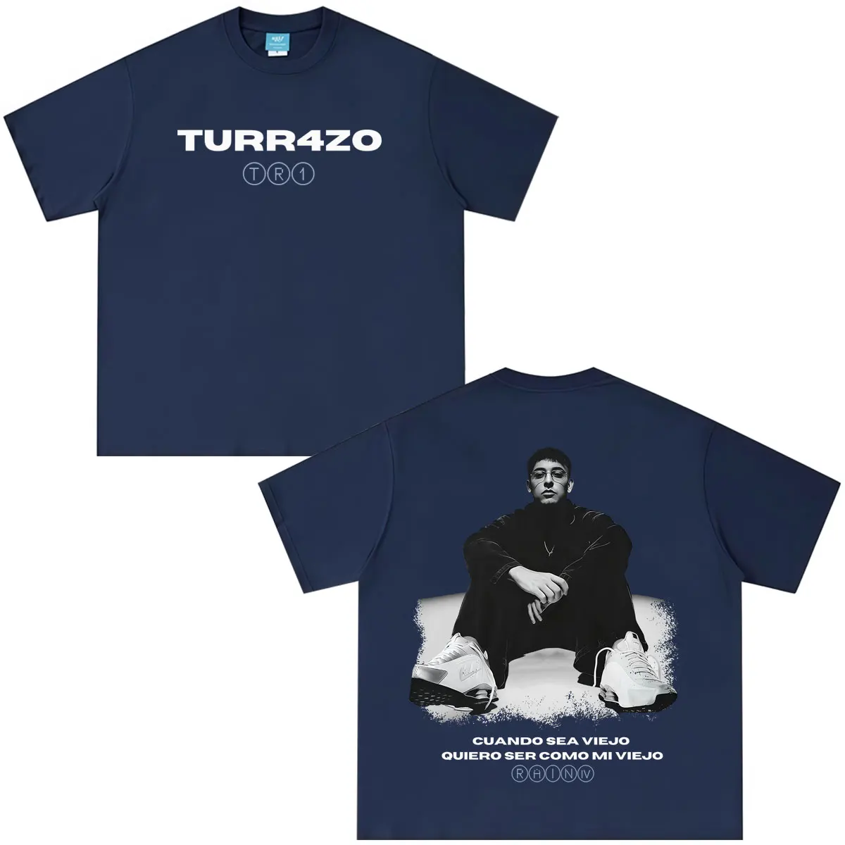 Rapper Trueno Turr4zo Album 2026 Tour Print T-Shirt für Herren und Damen – Hip-Hop T-Shirt, Sommer, locker sitzend, Baumwolle, Oversized, Streetwear – Detail 6