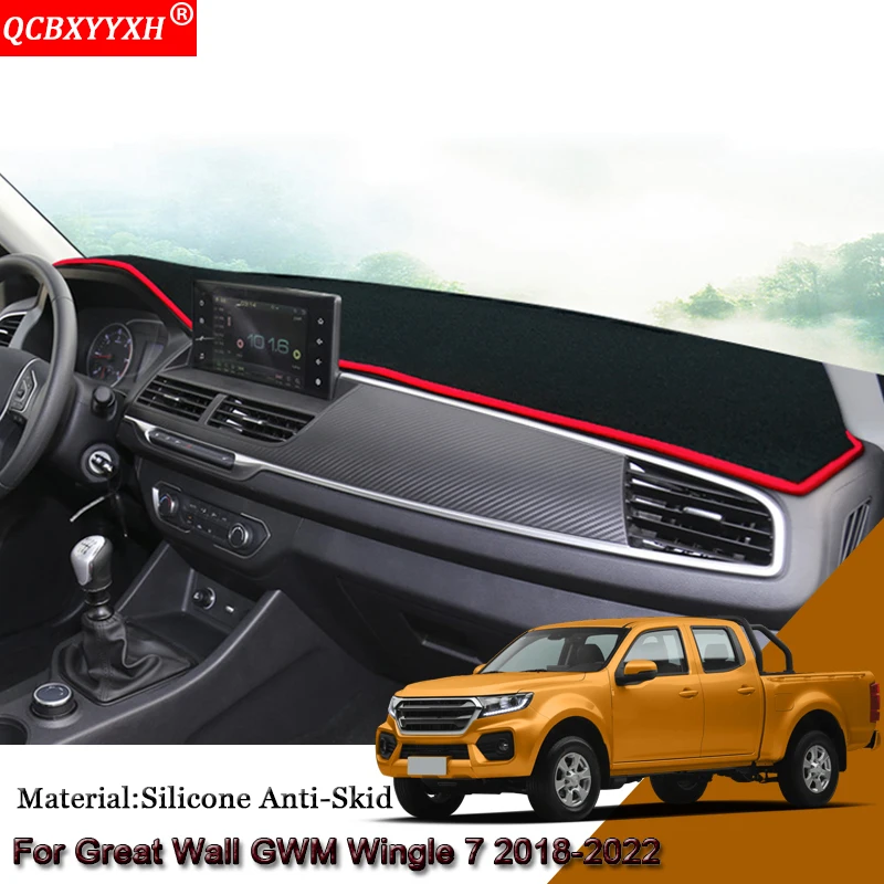 

Car Dashboard Protective Mat Shade Cushion Pad Rose Carpet Mat Cover Internal Accessories For Great Wall GWM Wingle 7 2018-2022