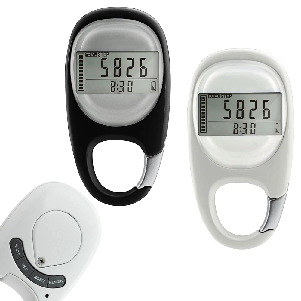 Exercise Monitoring Digital LCD Pedometer Running Counter 3D LCD Pedometer For Running User-friendly Design For Running