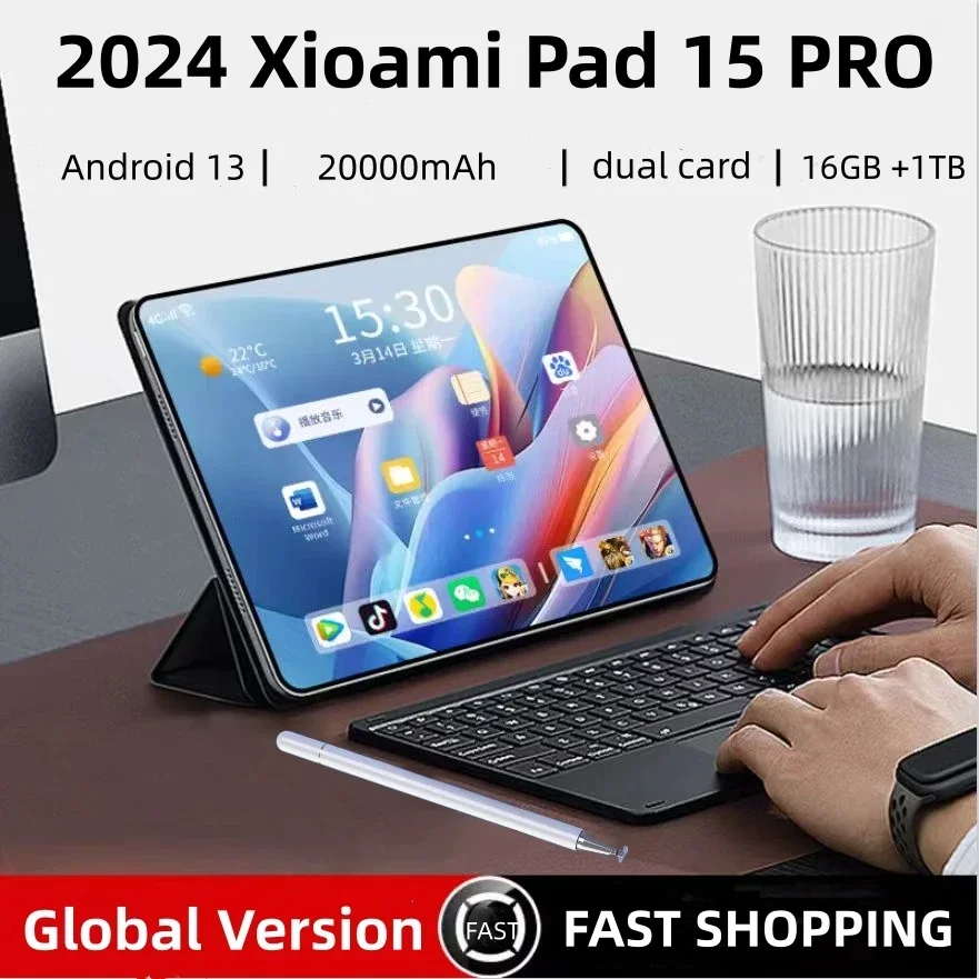 2024 Global Version Tablets Xiaoml Pad 15 Pro 11 inch HD Original Tablet 5G Wifi Android PC MI Tablets Google Play Tablets PC