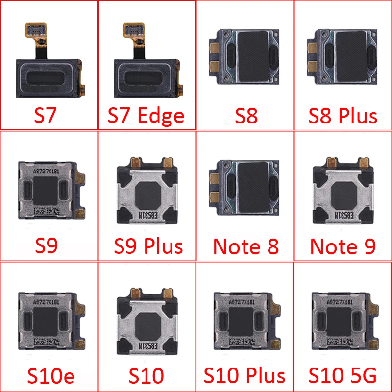 For Samsung Galaxy S7 Edge S8 Note 8 9 S9 Plus S10 5G S10e S20 Phone Top Earpiece Ear Speaker Sound Receiver Flex Cable