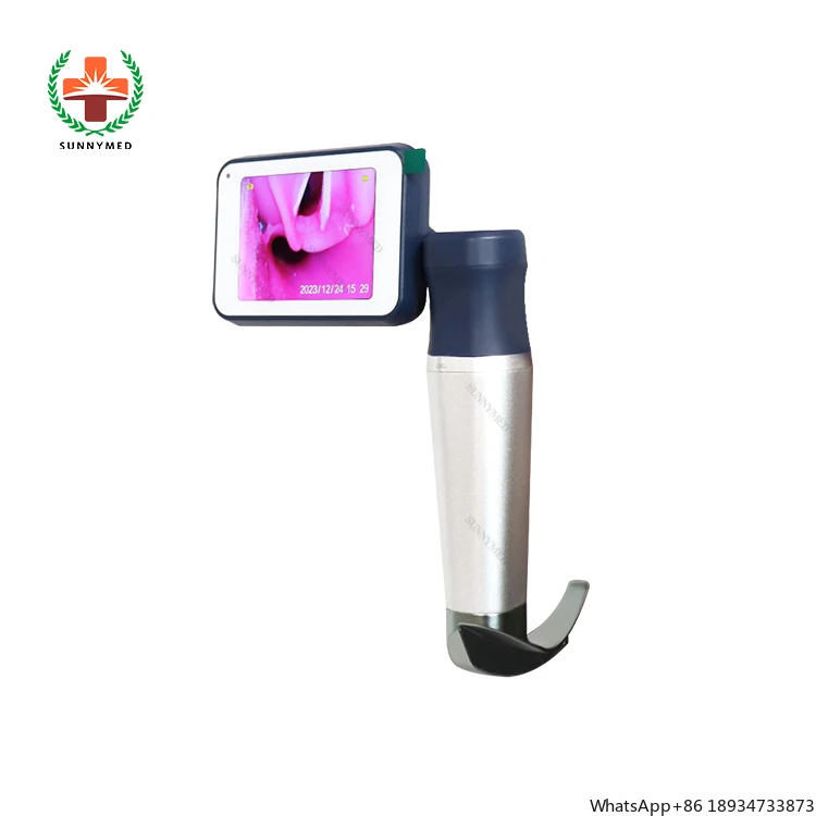 SY-P020N Video Laryngoscope with Reusable blades (MIL0/MIL1/MAC1/2/3/4 D-blade ) for  intubation laryngoscope