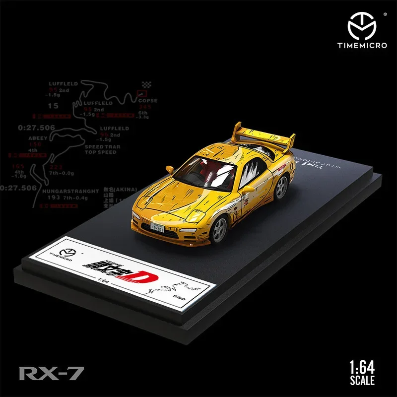 

TIME MICRO 1:64 AE86 и RX-7 Мультяшное издание Металлическая модель автомобиля для коллекции Подарок