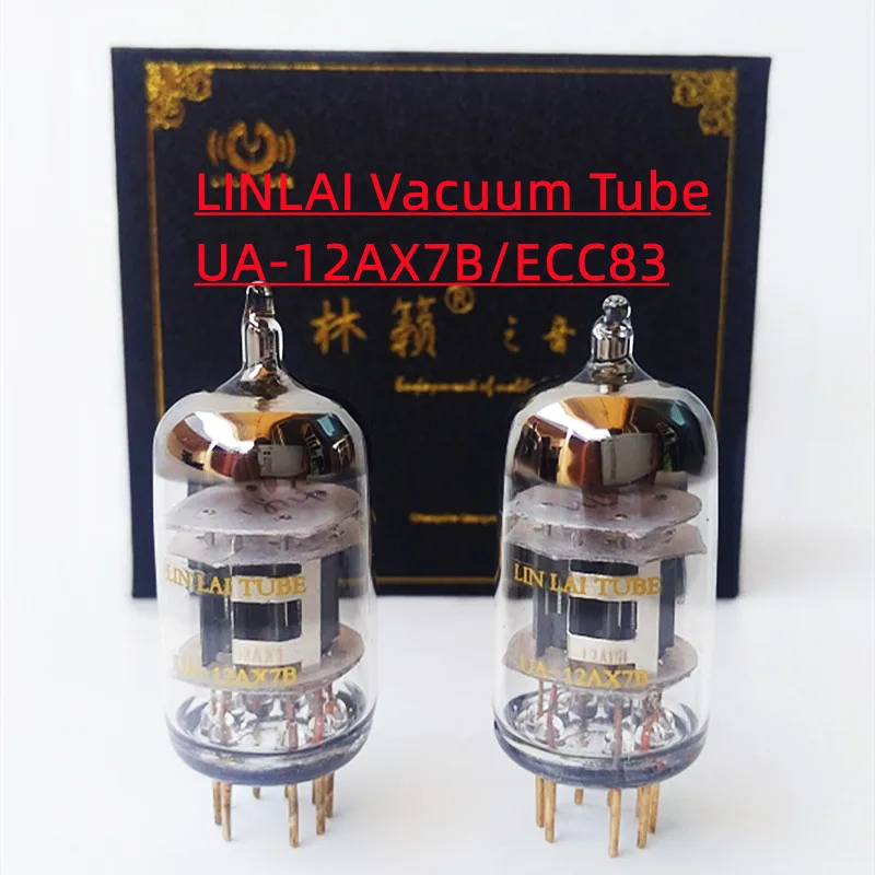 LINLAI Vacuum Tube UA-12AX7B 12AX7/ECC83/UA-12AU7/ECC82 Replaces Shuguang Golden Lion Factory Matched and Tested