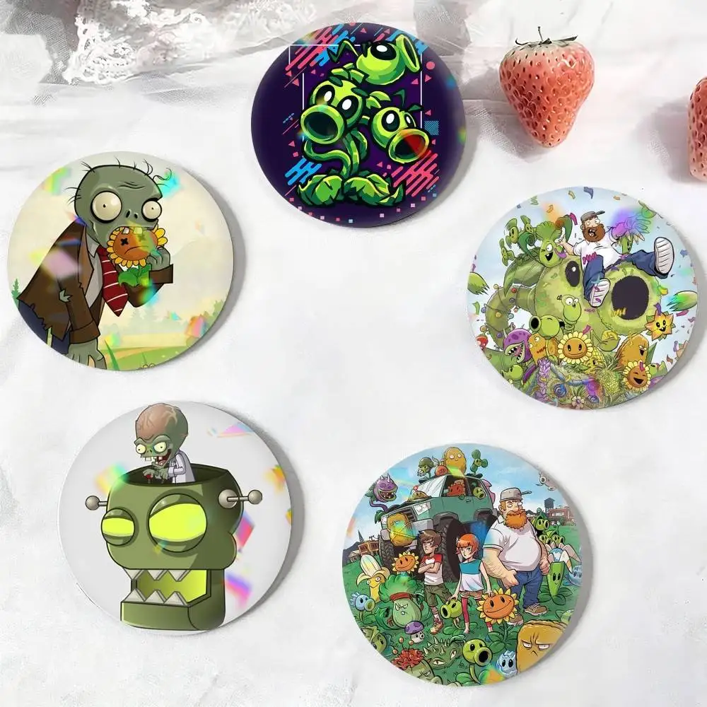 Game P-Plants-vs-Zombies  25mm 32mm 44mm 58mm 75mm Brooches Badges Pins for Accessories Gift