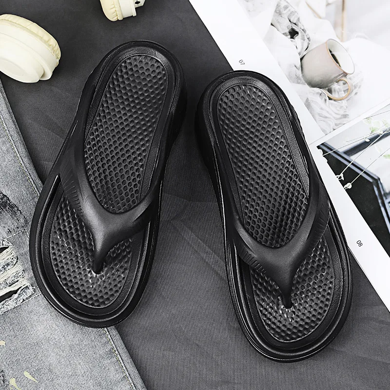 

Мужские летние классические Нескользящие сандалии из ЭВА, дышащие тапочки, популярная обувь с отверстиями