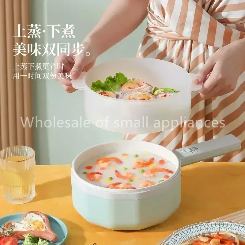 

110V export electric cooking pot electric hot pot cooking noodle pot multi-functional household small electric frying pan