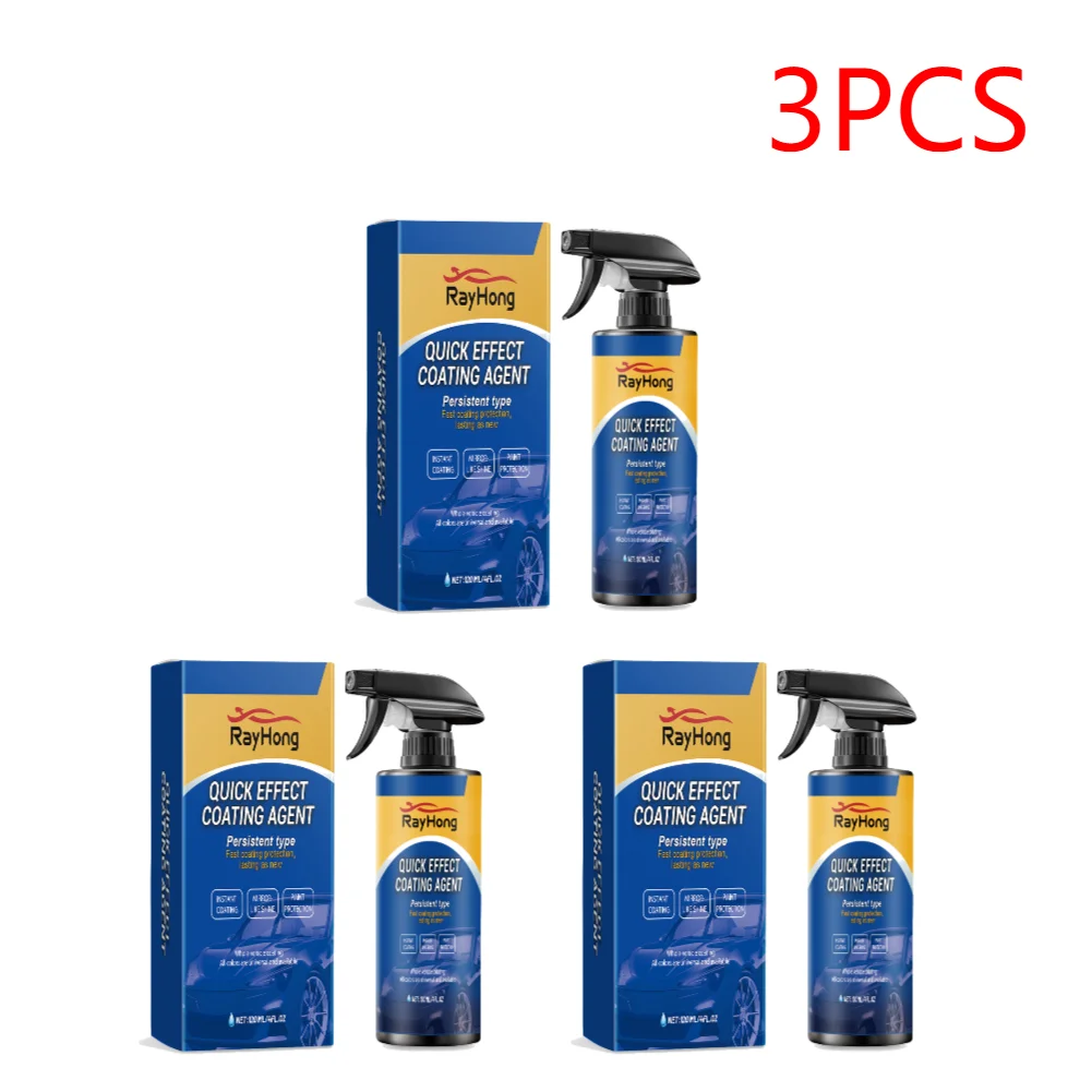 1-5 Stuks 120 Ml Auto Coating Hydrofobe Bescherming Sneldrogende Auto Polijsten Onderhoud Spray Waterafstotende spray Auto Accessoires