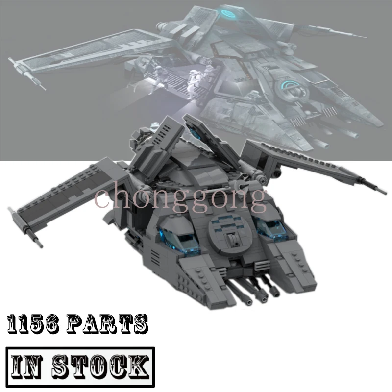 

MOC-71988 Stars Imperial Dropship Wars Transport Military Weapon Model Spaceship Building Blocks Bricks Toys Kid Birthday Gifts