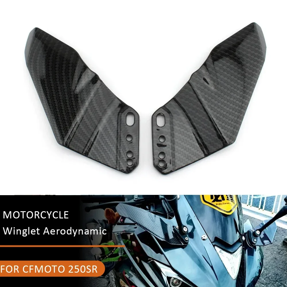 

Motorcycle Fairing Front Winglet Aerodynamic ABS Wing Kit Spoiler Accessories For CFMOTO CF MOTO 250SR 250 SR