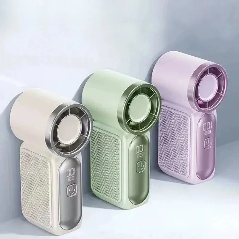 2026 Mini Handheld Fan - Portable Turbo Fan with 100 Wind Speed, 1200mAh & Type-C, - Cooling Blower，Travel,R Cooling Device