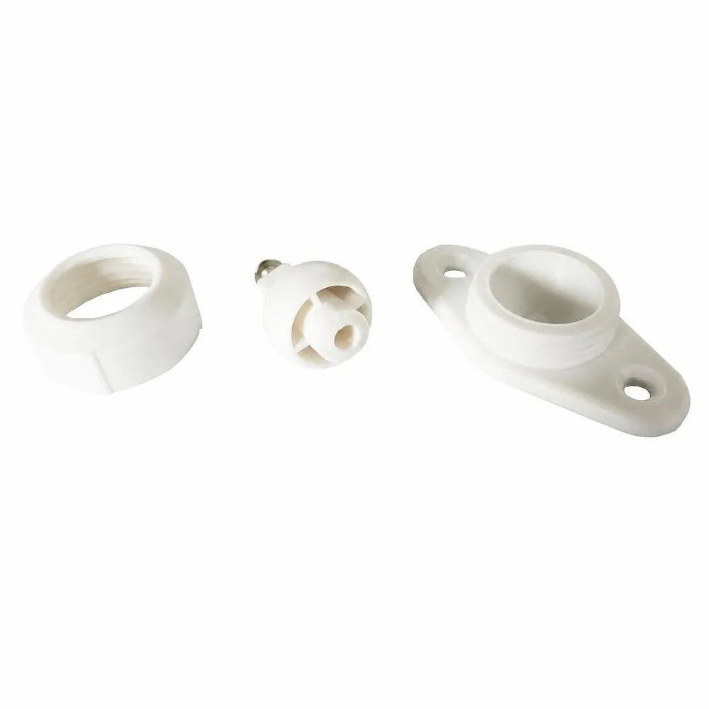 PC PIR Motion Sensor Bracket Adjustable Angle Short Leg Design Infrared Detector Mount Wall-Mounted White