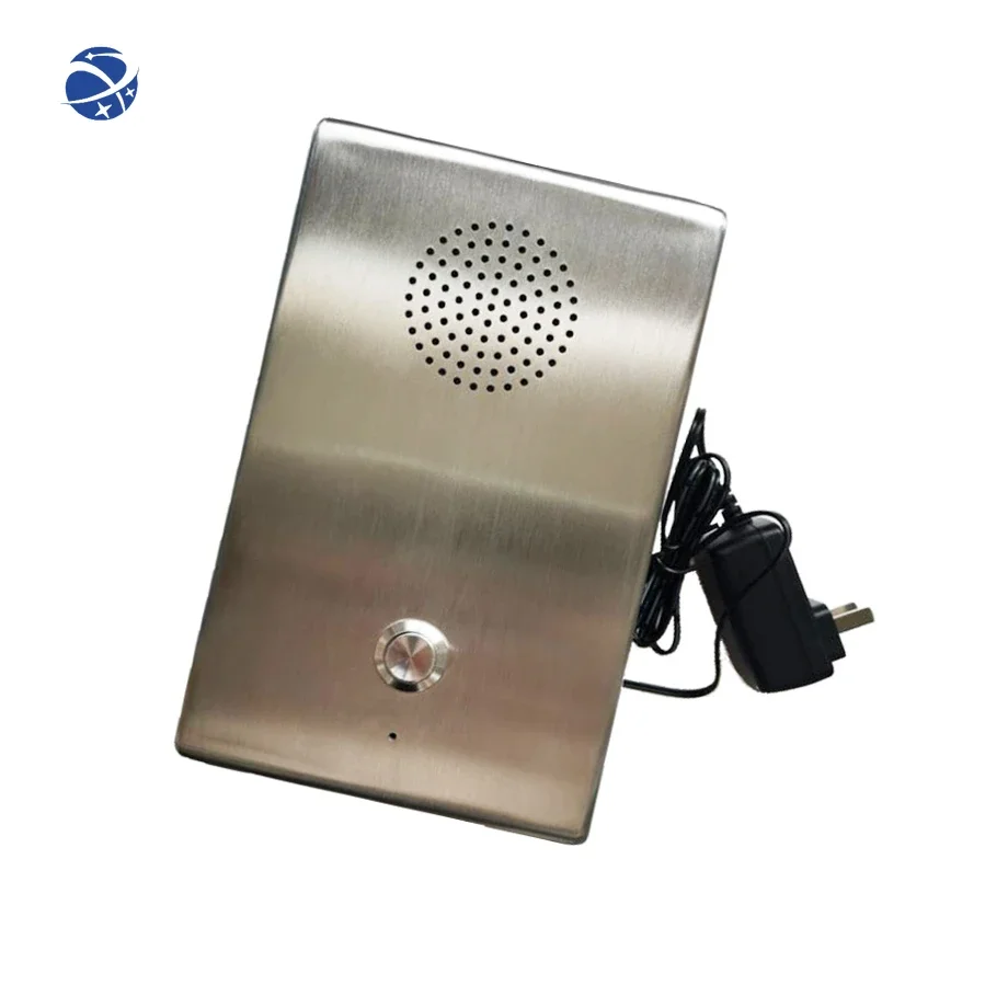 Stainless steel  Wall mounted   elevator telephone Intercom system  lift Emergency Telephone