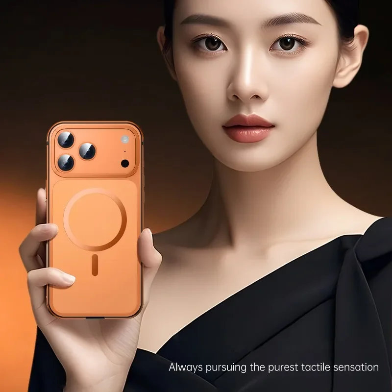 2026 حافظة جديدة عالية الجودة مناسبة لهاتف آيفون 17 برو ماكس/برو إطار معدني حماية ثقيلة حافظة هاتف مقاومة للكسر