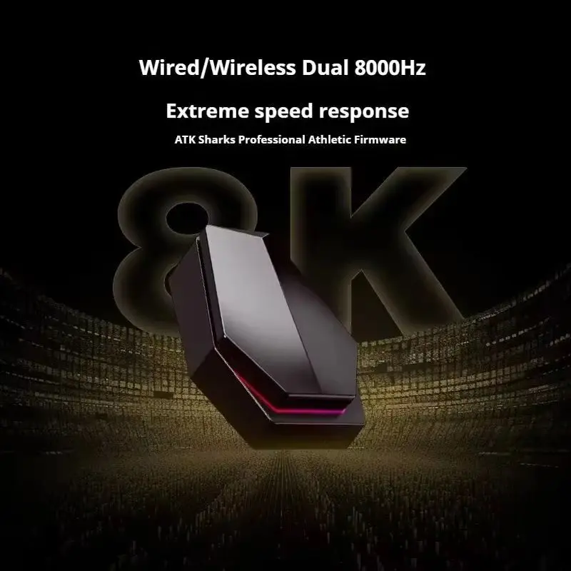 ATK Blazing Sky X1 Mouse Three Modes Wireless Mouse 8K Low Latency Lightweight FPS E-sports Gaming Mouse Pc Gamer Accessories