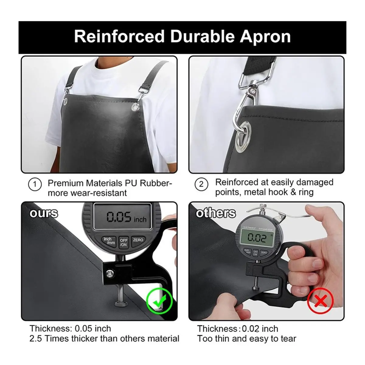 Light Weight Waterproof Rubber Apron, 43