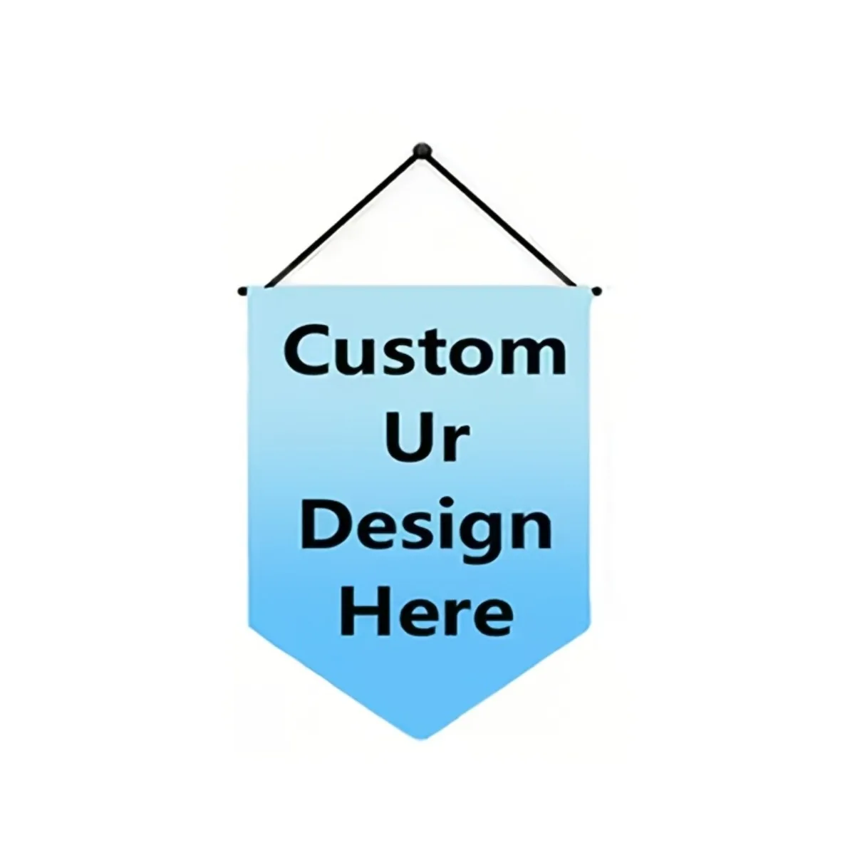 Custom Triangle Flag 30x45cm Personalized Banner for Ramadan Wedding Christmas Halloween Door Decor