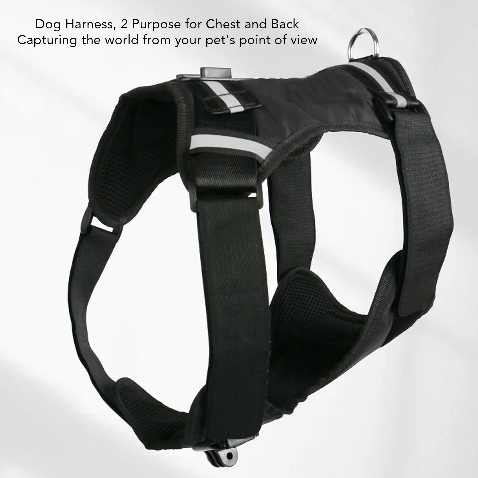 Pet Harness Action Camera Mount Dog Vest Action Camera Mount  Nylon Plastic Chest and Back Fixation for Recording
