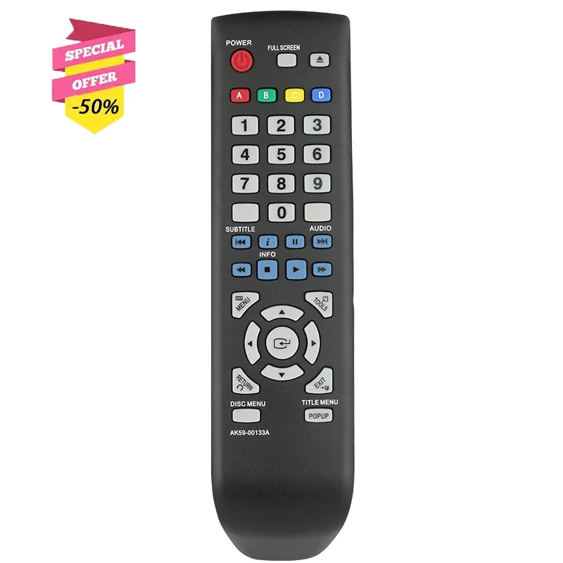 AK59-00133A Pilot zdalnego sterowania kompatybilny z odtwarzaczem Blu-ray Samsung BD-D5100 BD-D5100/XU BDD5100 BDD5100XU Kontroler zamienny