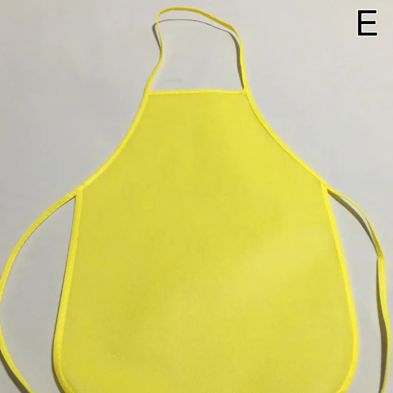 Non-Woven Painting Aprons For Children Kids Colorful Disposable Apron Art Activities Aprons Cooking Bib for Kindergarten Home